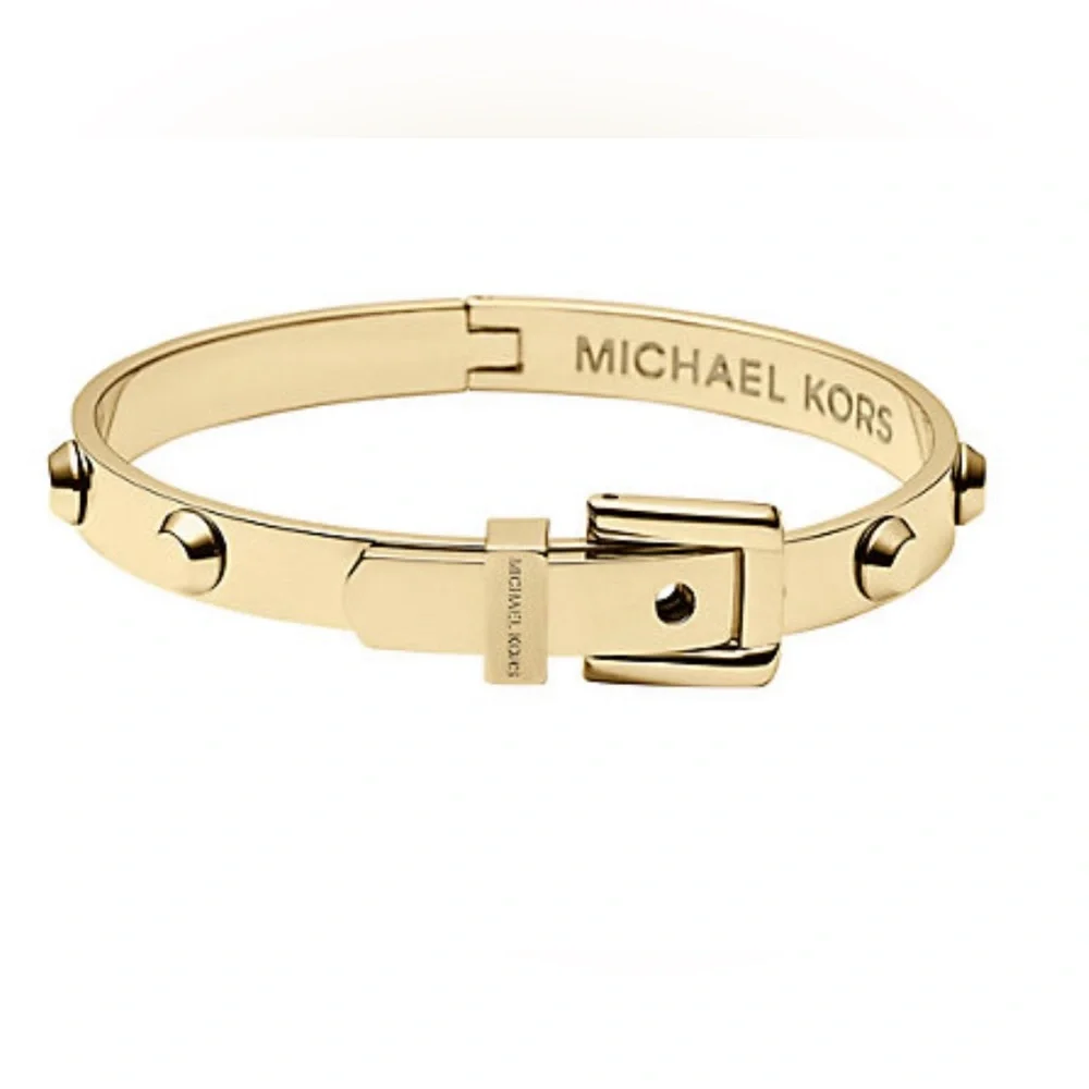 Michael Kors Astor Gold Tone Buckle Bracelet - Picture 4 of 4